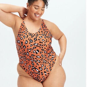 New Fabletics Noa Sexy One Piece Swimsuit Animal Print